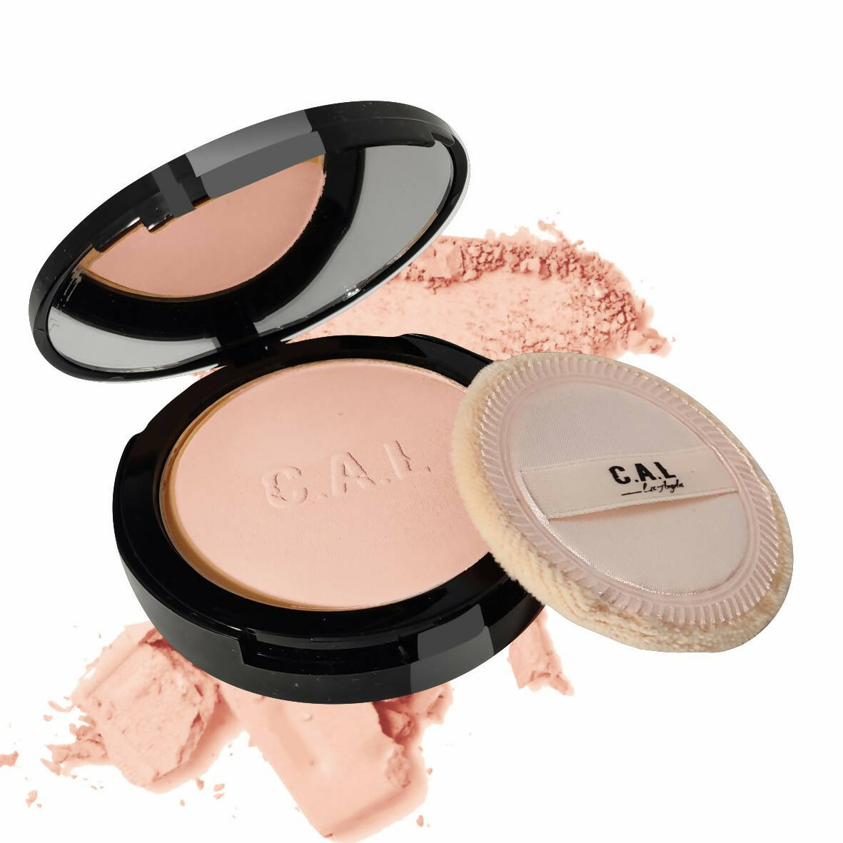 CAL Los Angeles Finish Up Matte Compact -Peach TrueCure