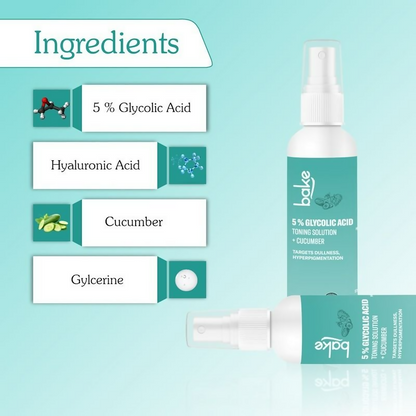 Bake 5% Glycolic Acid Toning Solution