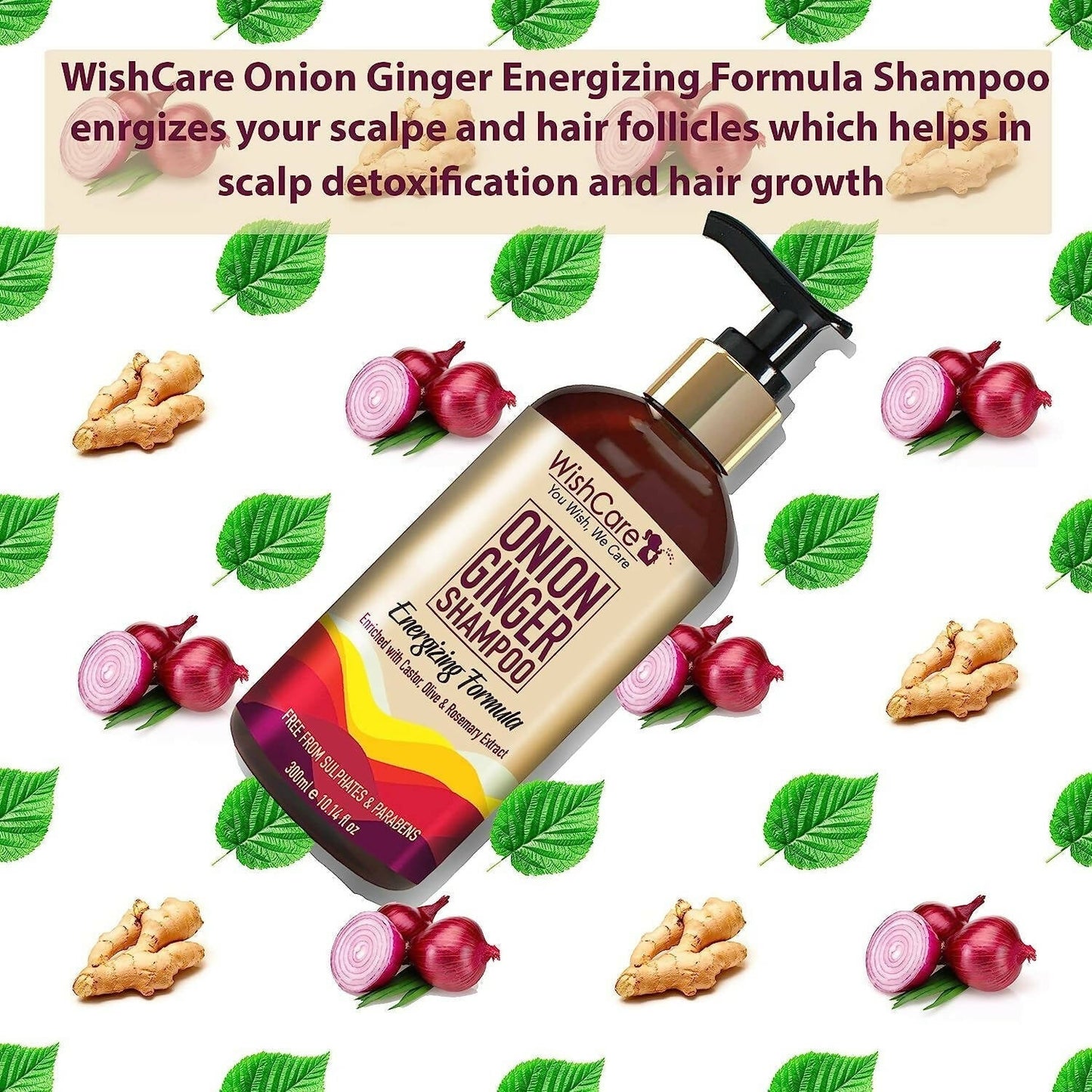 Wishcare Onion Ginger Shampoo