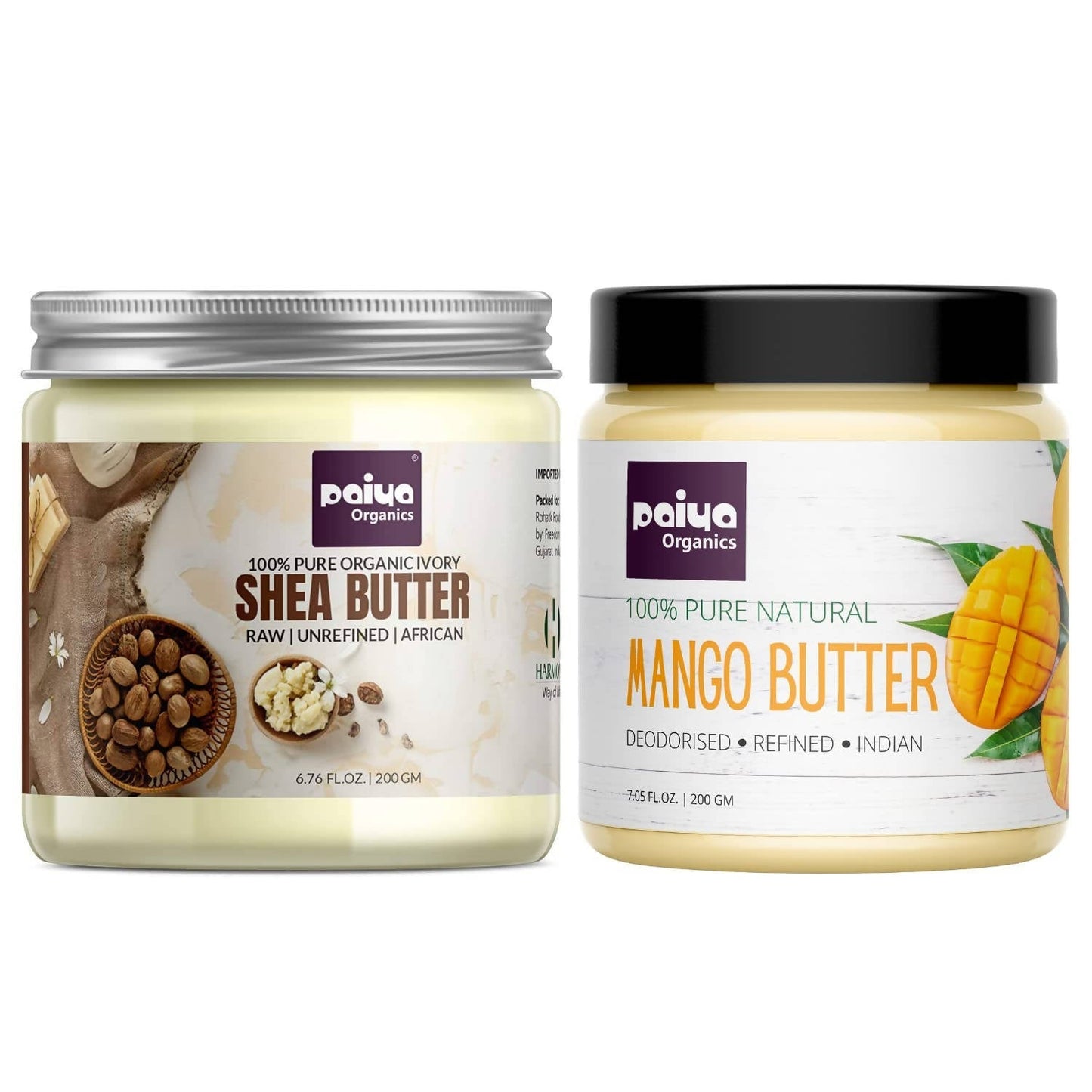 Paiya Organics Shea Butter + Mango Butter Combo Distacart