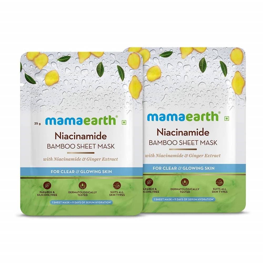 Mamaearth Niacinamide Bamboo Sheet Mask