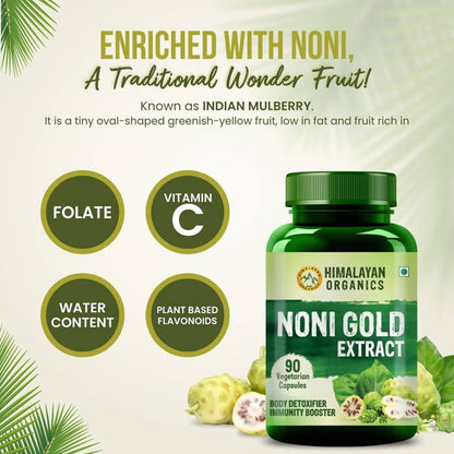 Himalayan Organics Noni Gold Extract Vegetarian Capsules