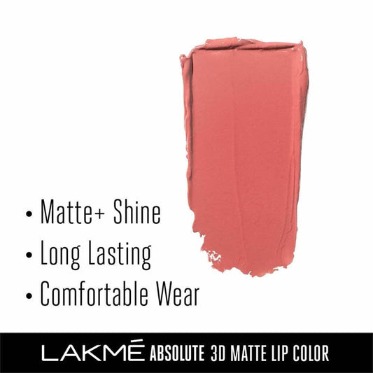 Lakme Absolute 3D Lipstick - Peach Pinch