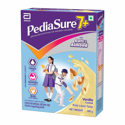 Pediasure 7 Plus Oats & Almond Nutrition Drink Powder Vanilla Flavour, Australia, Canada 