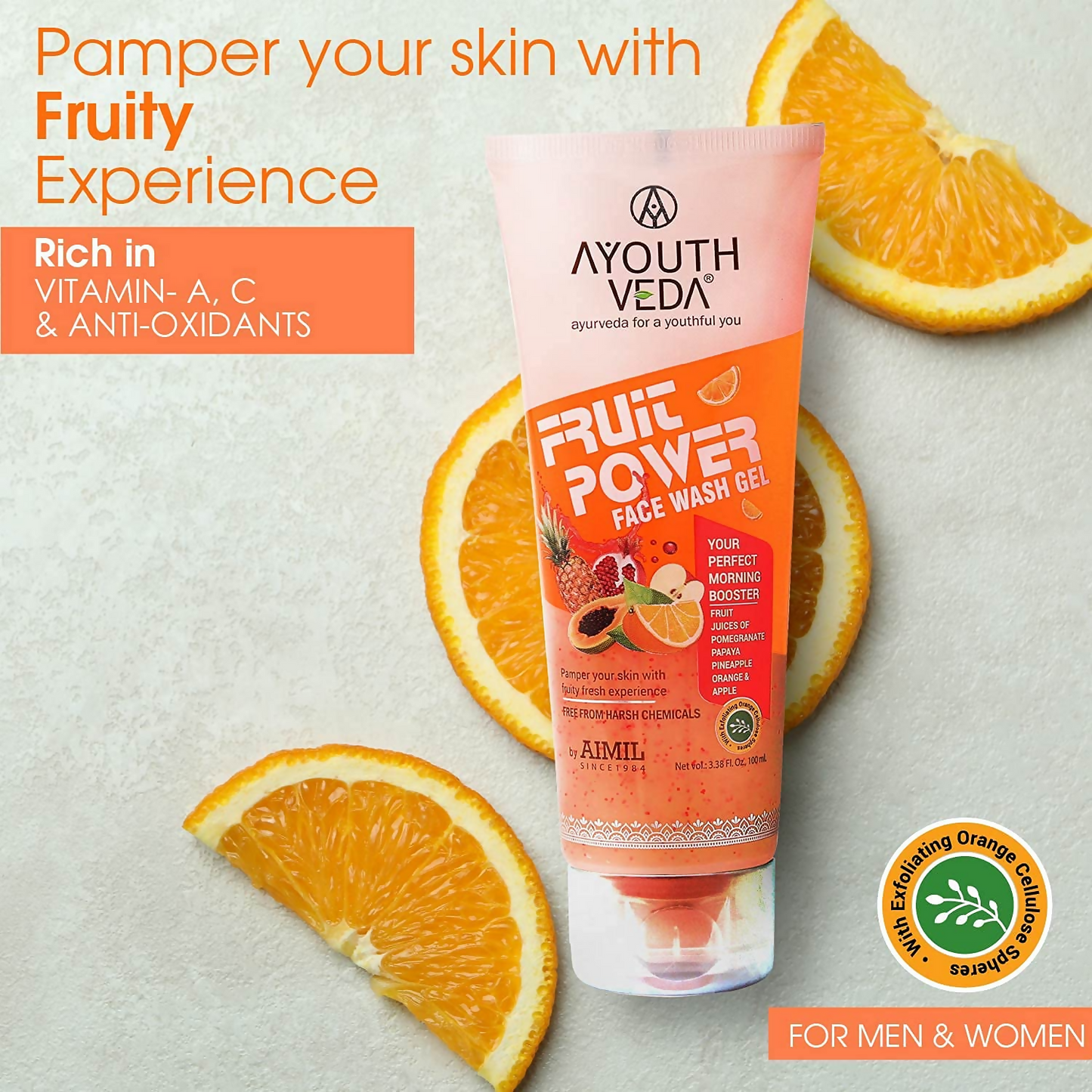 Ayouthveda Fruit Power Face Wash Gel