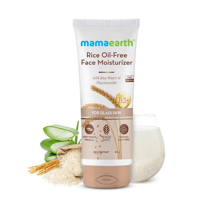 Mamaearth Rice Oil-Free Face Moisturizer With Rice Water & Niacinamide