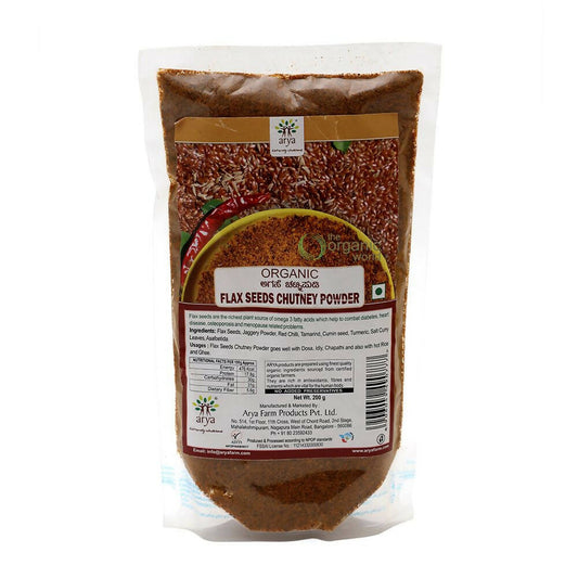 Arya Farm Flax Seeds Chutney Powder   