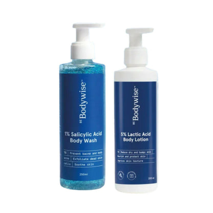 BeBodywise 1% Salicylic Acid Body Wash and 5% Lactic Acid Body Lotion TrueCure