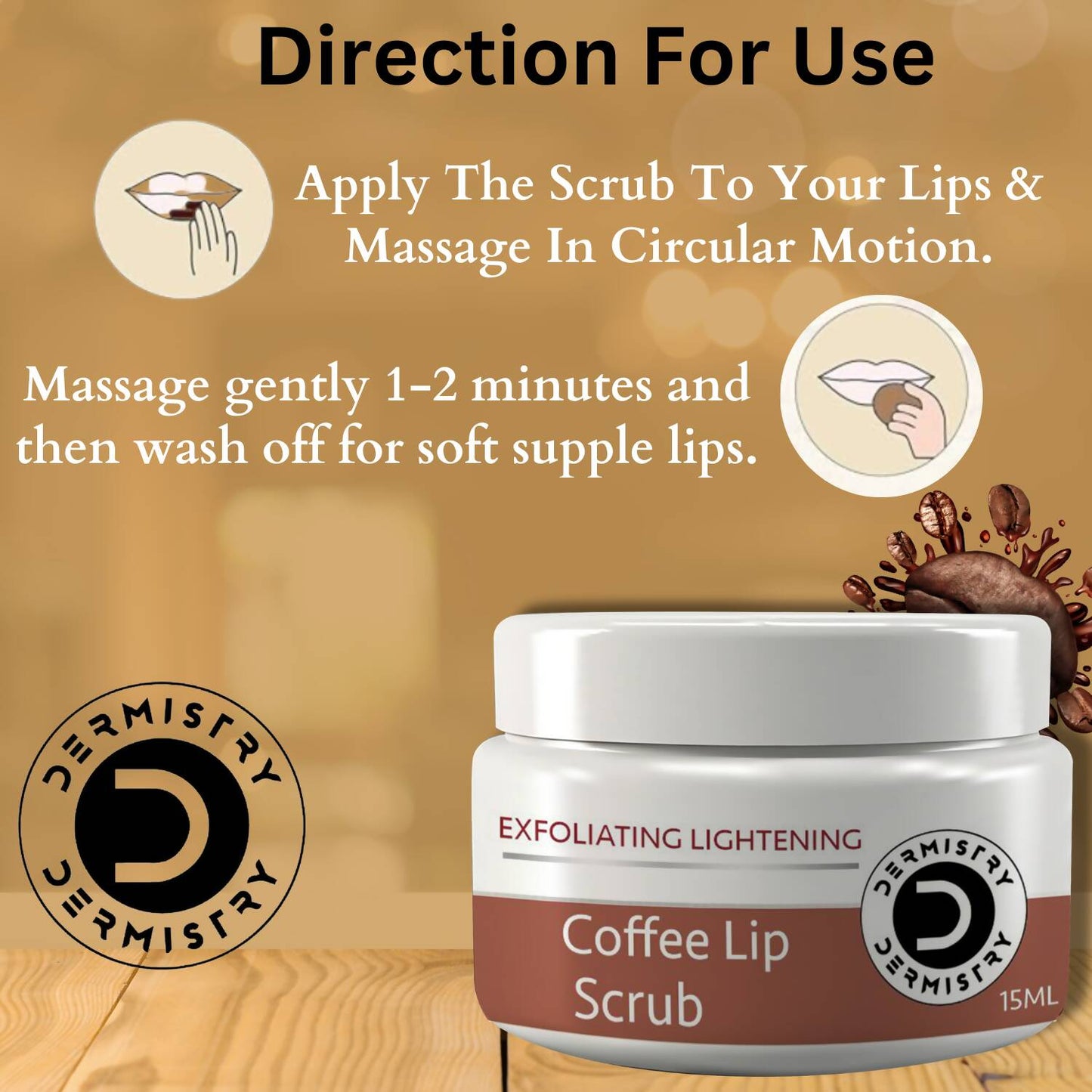 Dermistry Nourishing Cocoa Butter Lip Balm & Coffee Lip Scrub