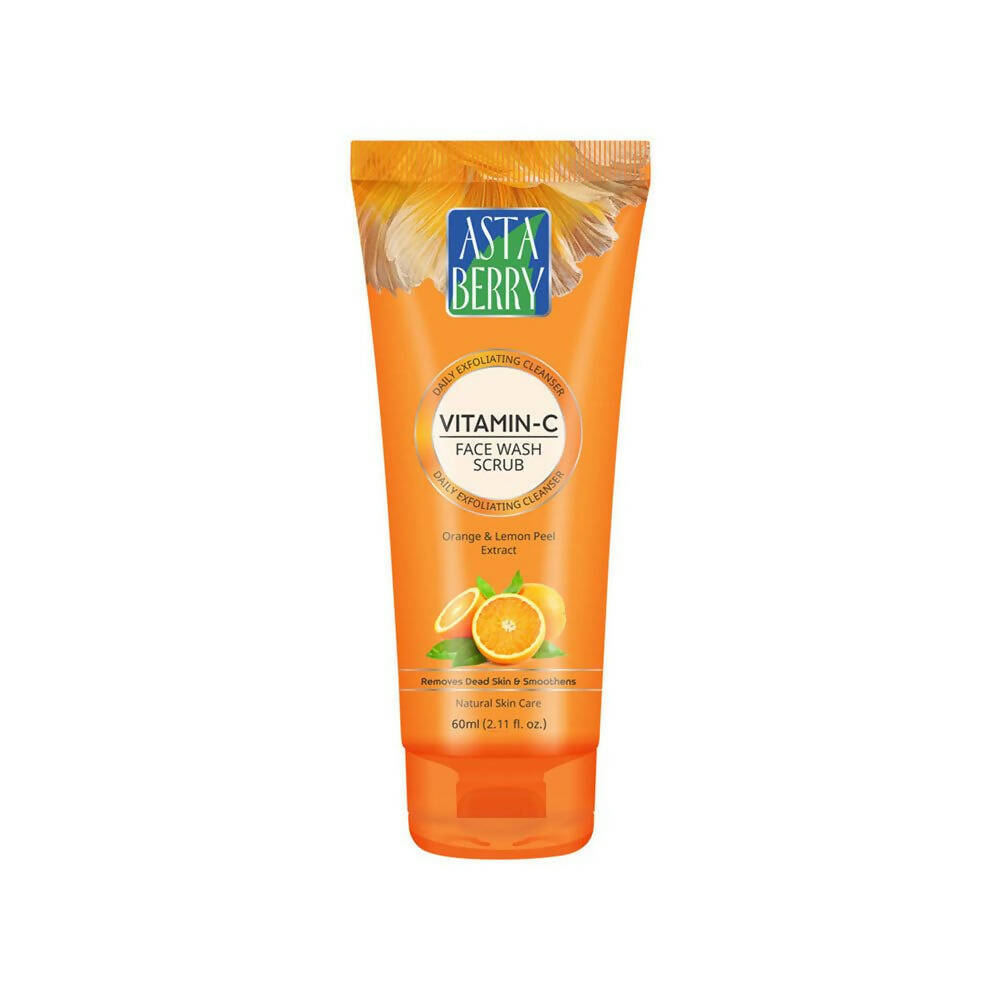 Astaberry Vitamin C Face Wash Scrub-Daily Exfoliating Cleanser 