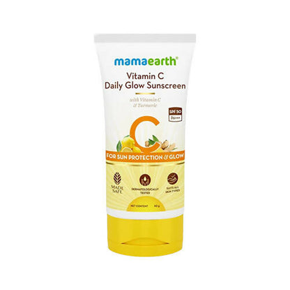 Mamaearth Vitamin C Daily Glow Sunscreen for Sun Protection & Glow 