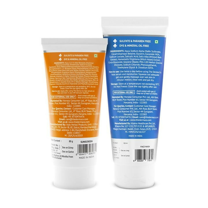 The Derma Co Cleanse & Protect Combo - Drmedicart