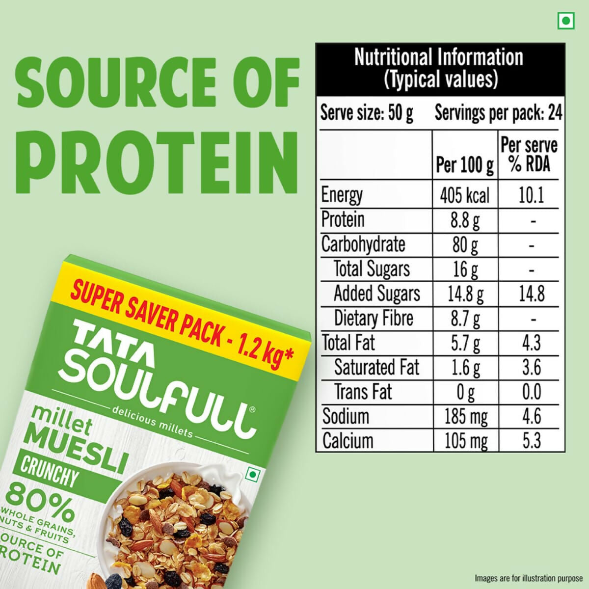 Tata Soulfull Millet Muesli Crunchy Breakfast Cereals