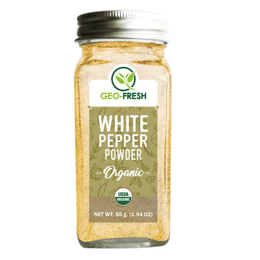 Geo-Fresh Organic White Pepper Powder, Australia, Canada 