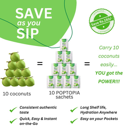 Poptopia Tender Coconut Water Powder