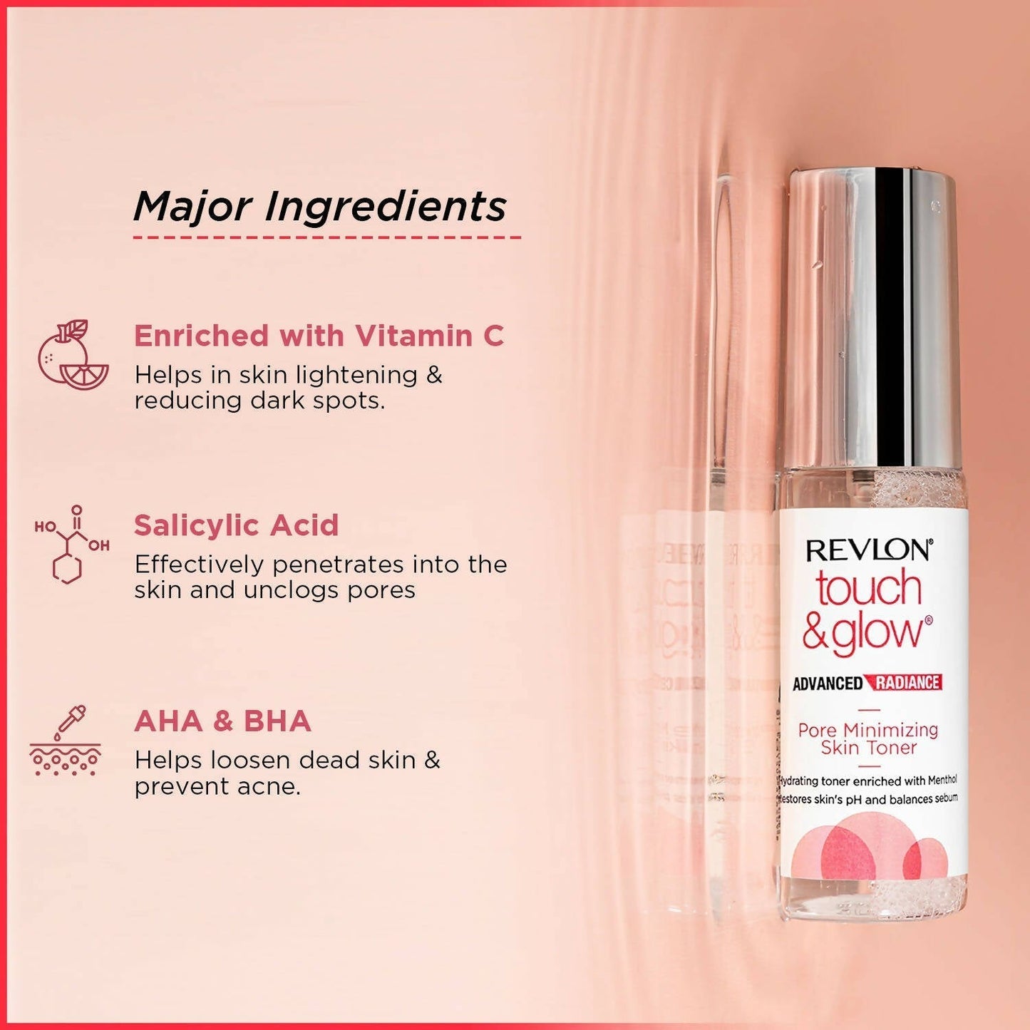 Revlon Touch & Glow Advanced Radiance Pore Minimizing Skin Toner