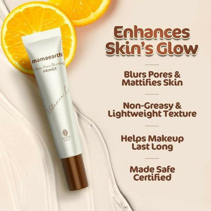 Mamaearth Glow Pore Blurring Primer With Vitamin C & Turmeric