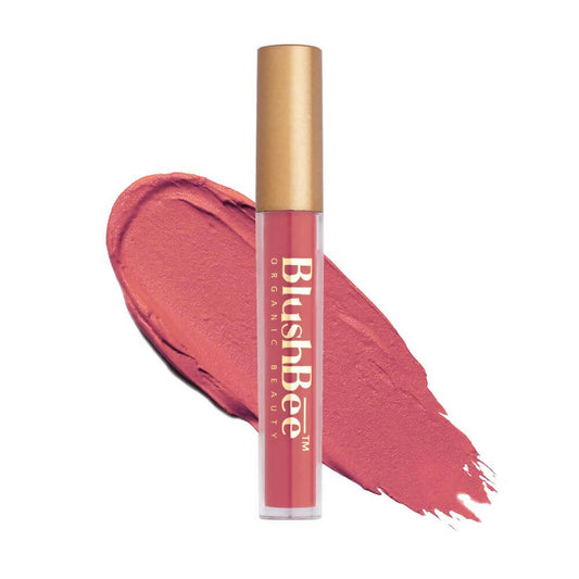 BlushBee Organic Beauty Lip Nourishing Liquid Lipstick Dusty Pink TrueCure