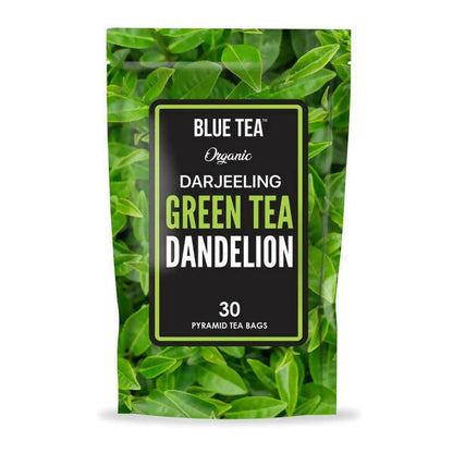 Blue Tea Organic Dandelion Green Tea Bags 