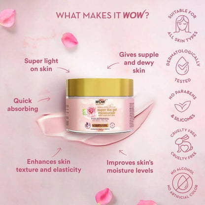 Wow Skin Science Super Light Rose Aloe Gel Moisturizer