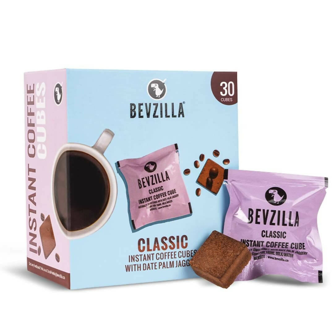 Bevzilla Instant Coffee Cubes Pack with Organic Date Palm Jaggery Classic TrueCure