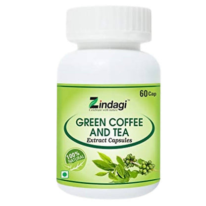 Zindagi Green Coffee And Tea Extract Capsules TrueCure