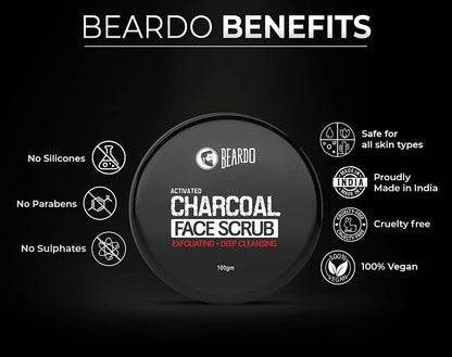 Beardo Activated Charcoal Face Scrub