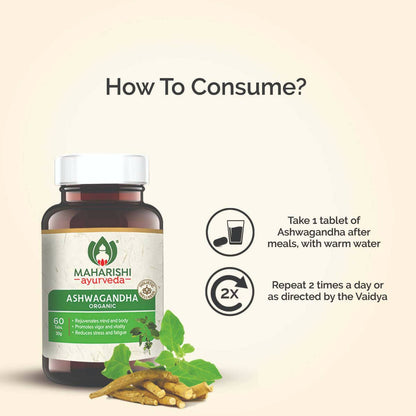 Maharishi Ayurveda Ashwagandha Organic Tablets