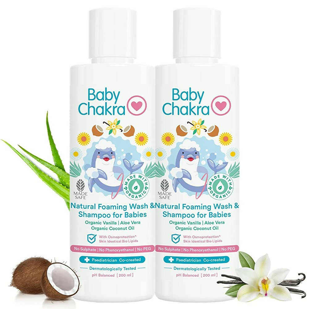 BabyChakra Natural Foaming Wash & Shampoo For Babies, Australia, Canada 