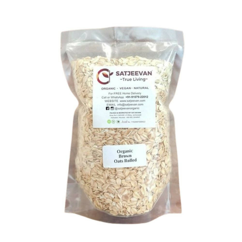 Satjeevan Organic Brown Oats Rolled