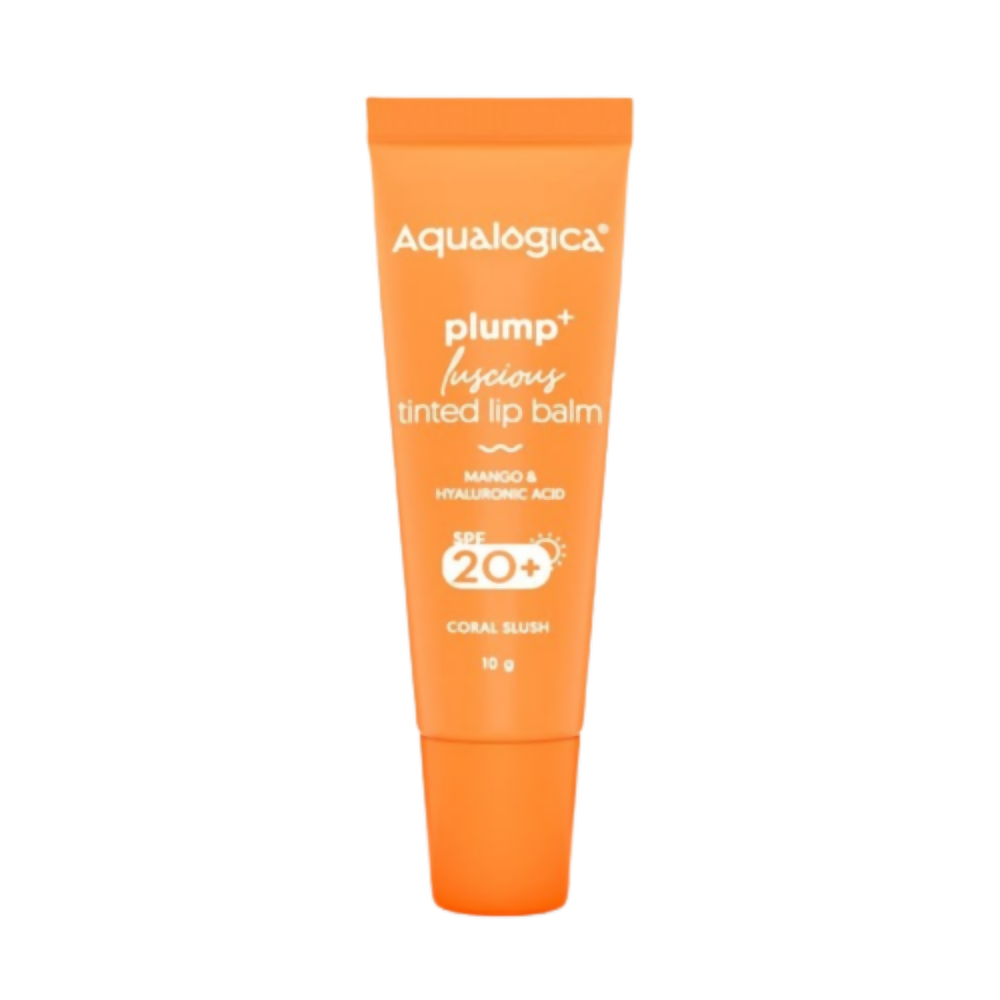 Aqualogica Coral Slush Plump+ Luscious Tinted Lip Balm with Mango and Hyaluronic Acid TrueCureN