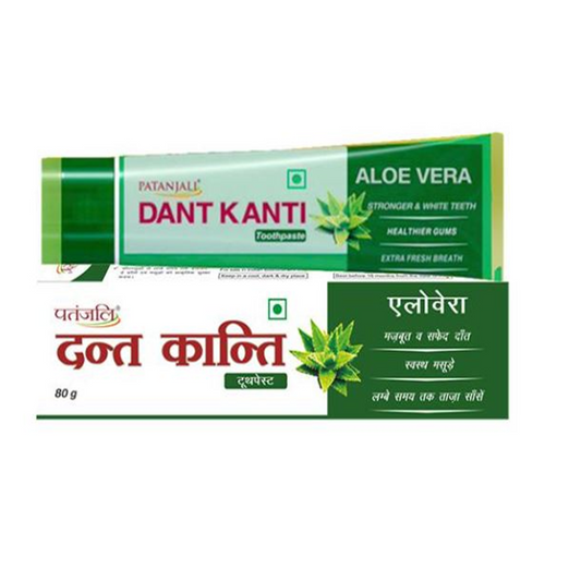 Patanjali Dant Kanti Aloevera Gel Tooth Paste (80 GM) TrueCure