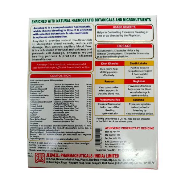 Aimil Ayurvedic Amystop-G Capsule