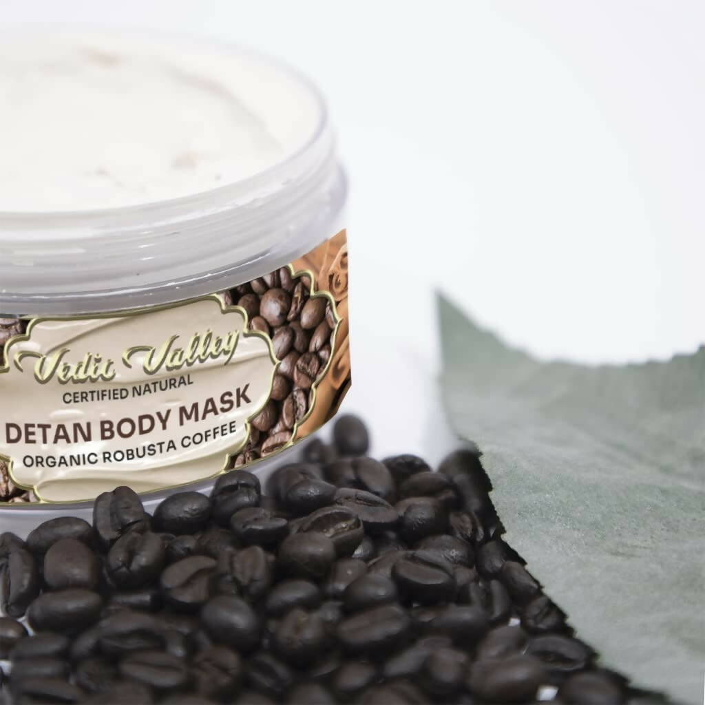 Vedic Valley Detan Body Mask Organic Robusta Coffee