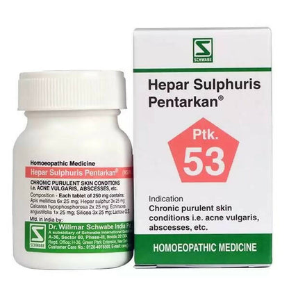 Dr. Willmar Schwabe India Hepar Sulphuris Pentarkan Ptk 53 Tablets