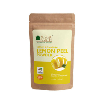 Bliss of Earth 100% Pure Natural Lemon Peel Powder 