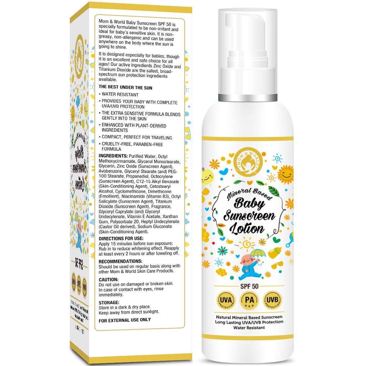 Mom & World Baby Sunscreen Lotion