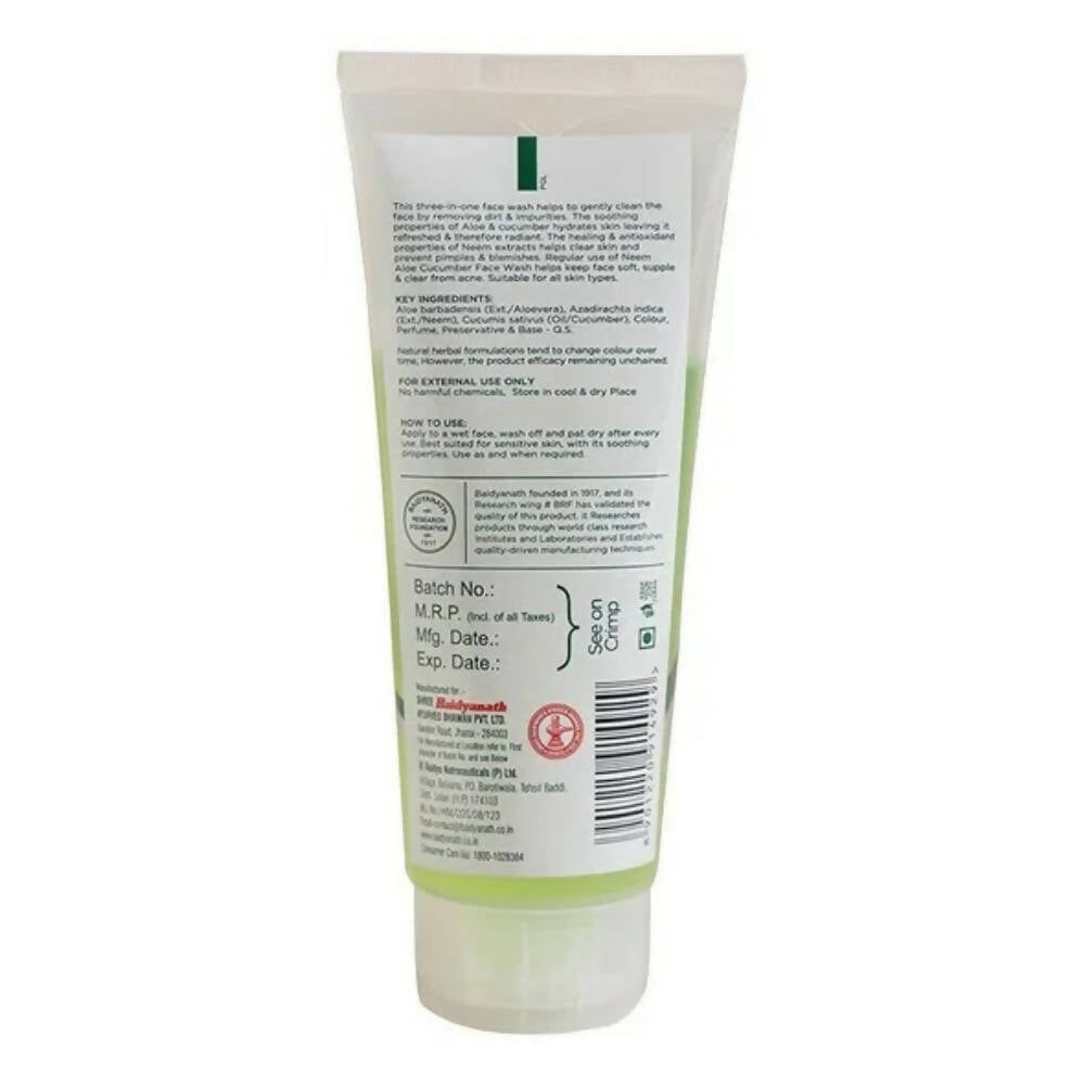 Baidyanath Jhansi Aloe, Neem & Cucumber Face Wash