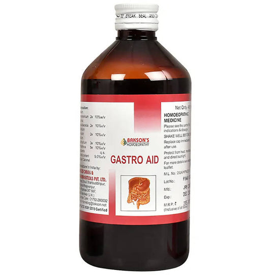 Bakson's natural remedy  Gastro Aid Syrup Sugar Free
