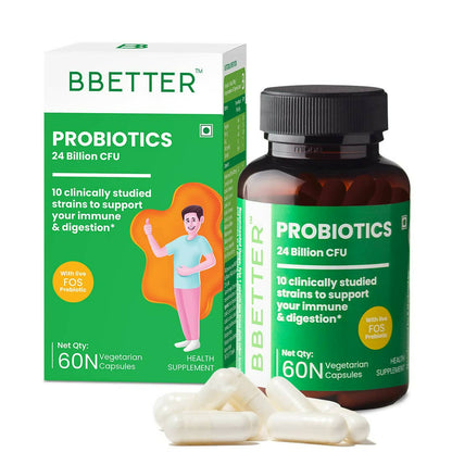 BBETTER Probiotics 24 Billion CFU Capsules  