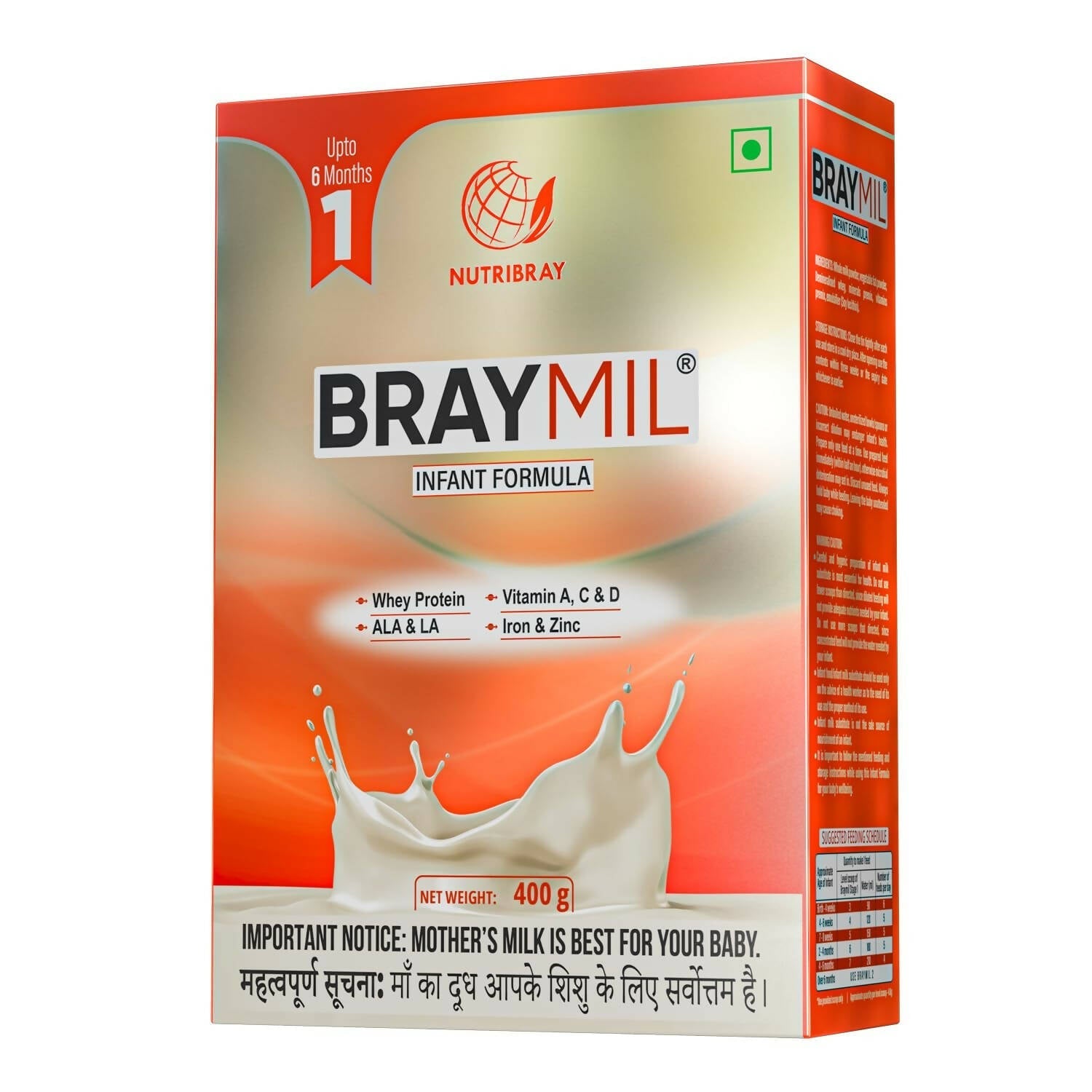 Braymil 1 Infant Formula Milk Powder (Upto 6 Months) TrueCure