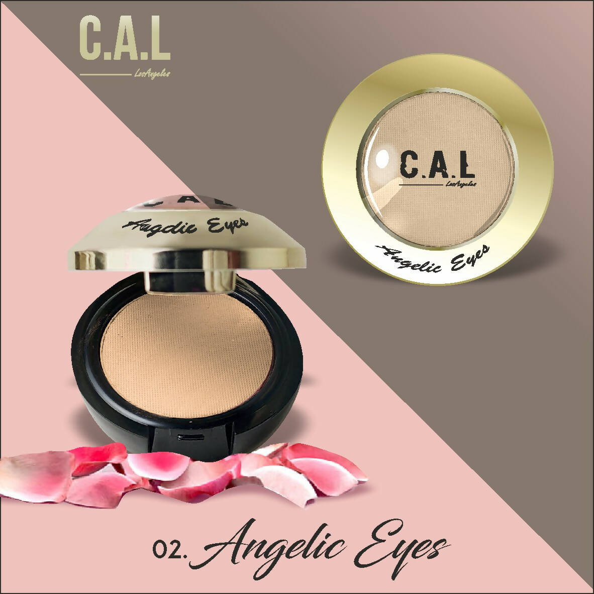 CAL Los Angeles Angelic Eye Shadow (Single Eyes) 02-Brown TrueCure