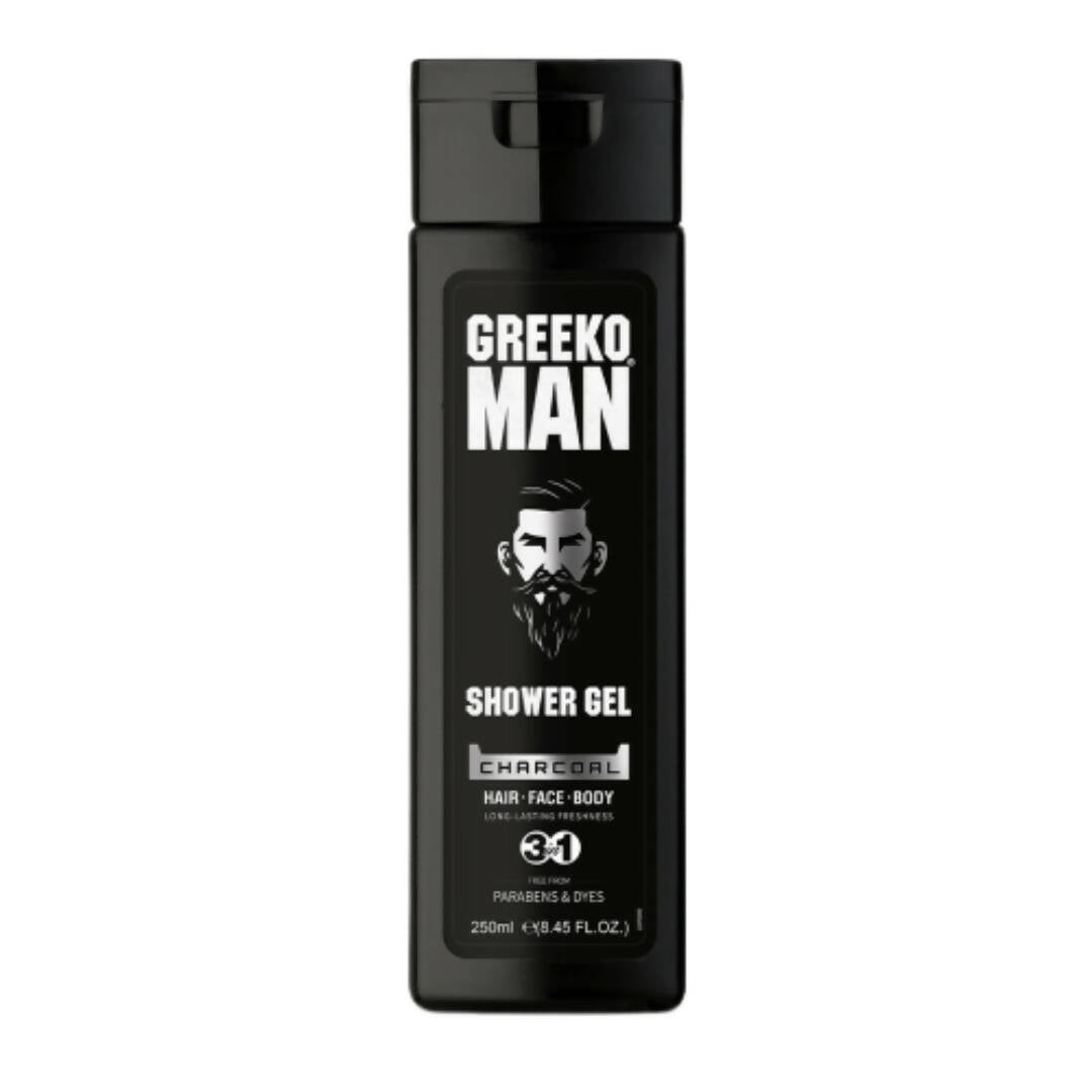 Greeko Man 3 in 1 Charcoal Shower Gel TrueCure