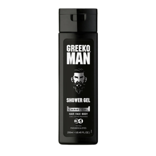 Greeko Man 3 in 1 Charcoal Shower Gel TrueCure