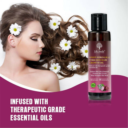 Life Aveda Onion Bhringraj Enriched Hair Growth Oil