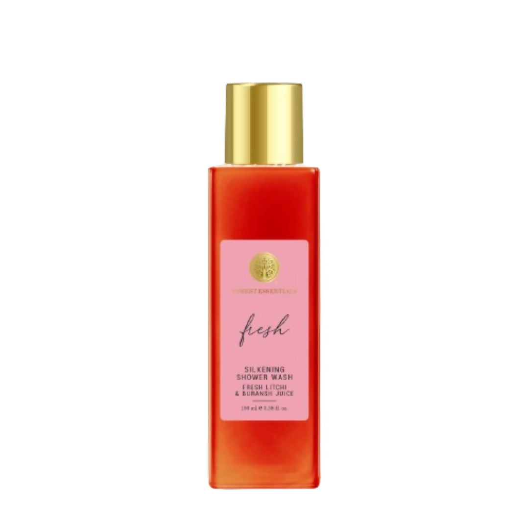 Forest Essentials Silkening Shower Wash Fresh Litchi & Buransh Juice - Drmedicart