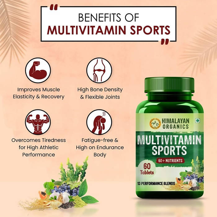 Himalayan Organics Multivitamin Sports 60 + Vital Nutrients Tablets