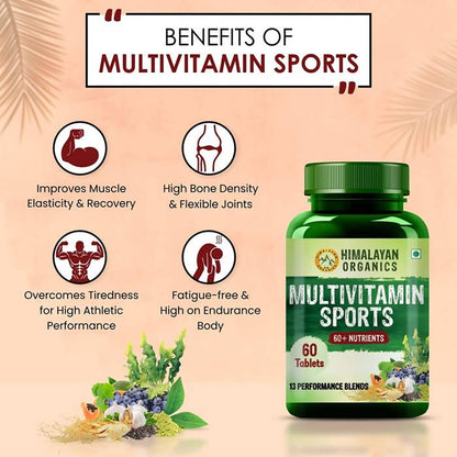 Himalayan Organics Multivitamin Sports 60 + Vital Nutrients Tablets