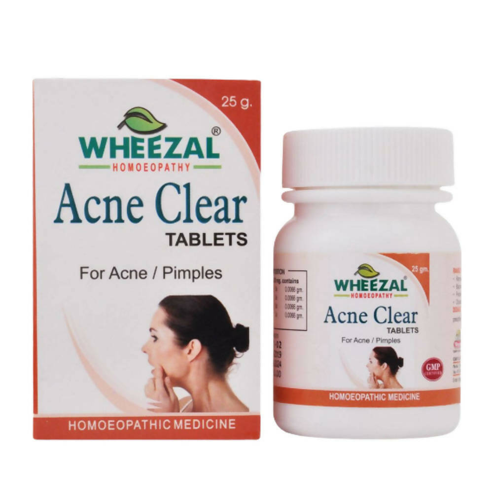 Wheezal Homeopathy Acne Clear Tablets 