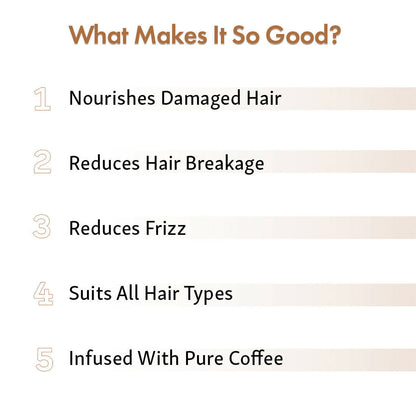 mCaffeine Naked & Raw Latte Coffee Scalp & Hair Cream Oil